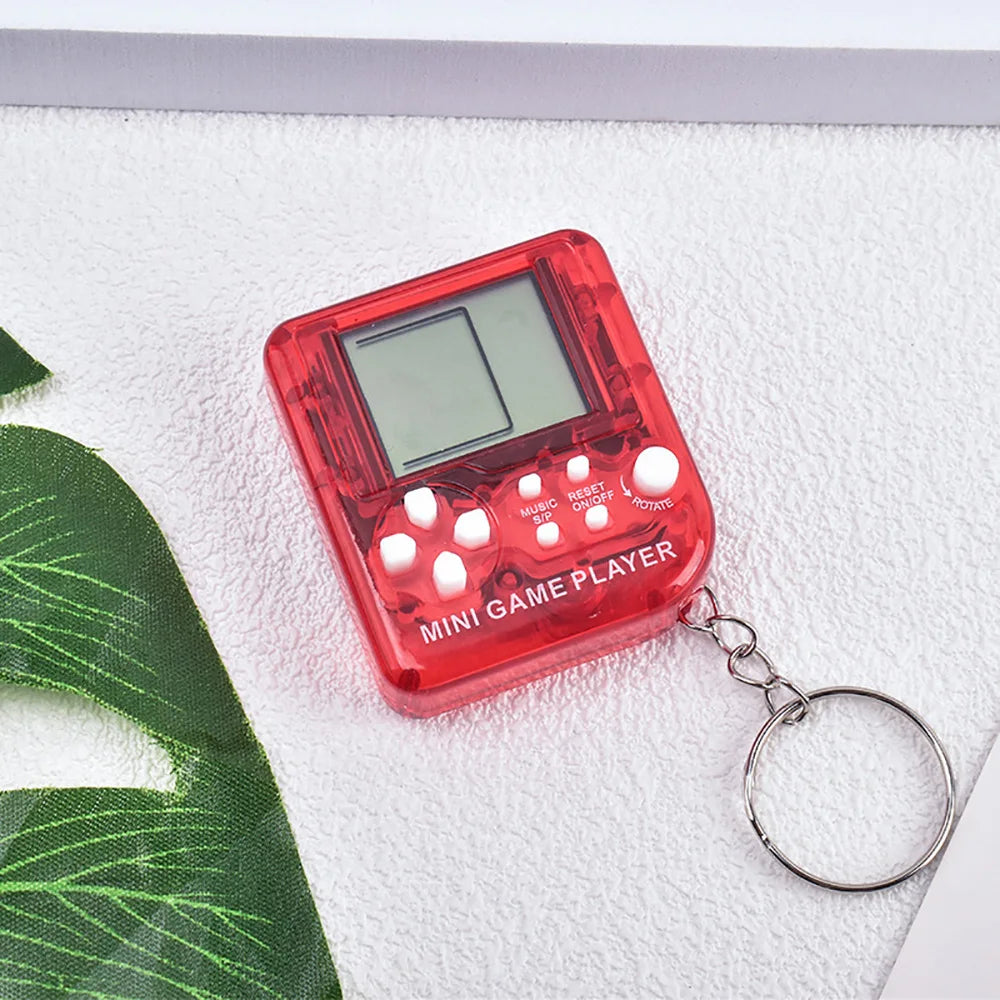Portable Pocket Mini Classic Game Machine Keychain Children's Handheld Retro Nostalgic Game Console With Keyring Kids Toys Gift