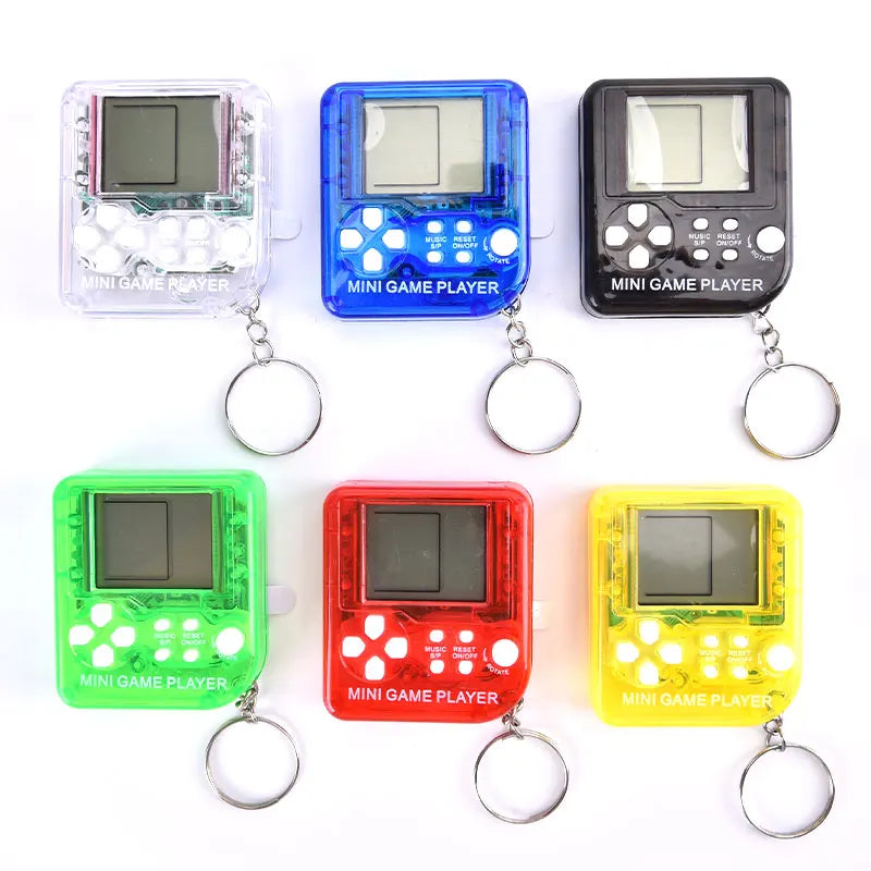 Pocket Mini Classic Game Machine Keychain Children's Handheld Retro Nostalgic Game Console With Keyring Video Game 26 Games Gift