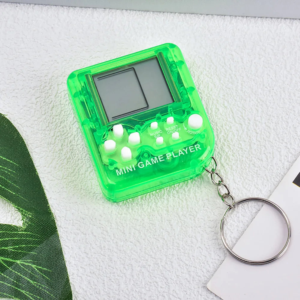Portable Pocket Mini Classic Game Machine Keychain Children's Handheld Retro Nostalgic Game Console With Keyring Kids Toys Gift