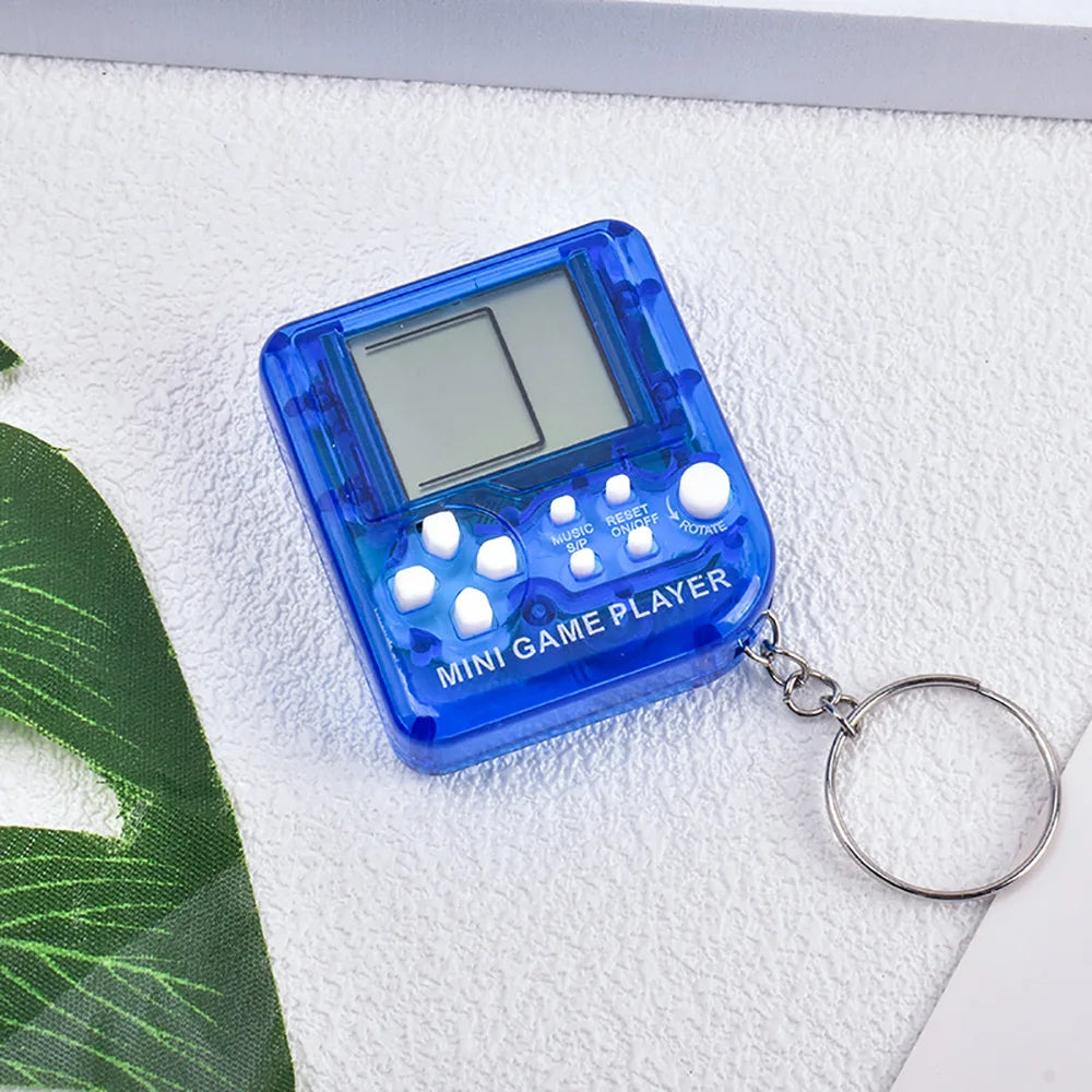 Portable Pocket Mini Classic Game Machine Keychain Children's Handheld Retro Nostalgic Game Console With Keyring Kids Toys Gift