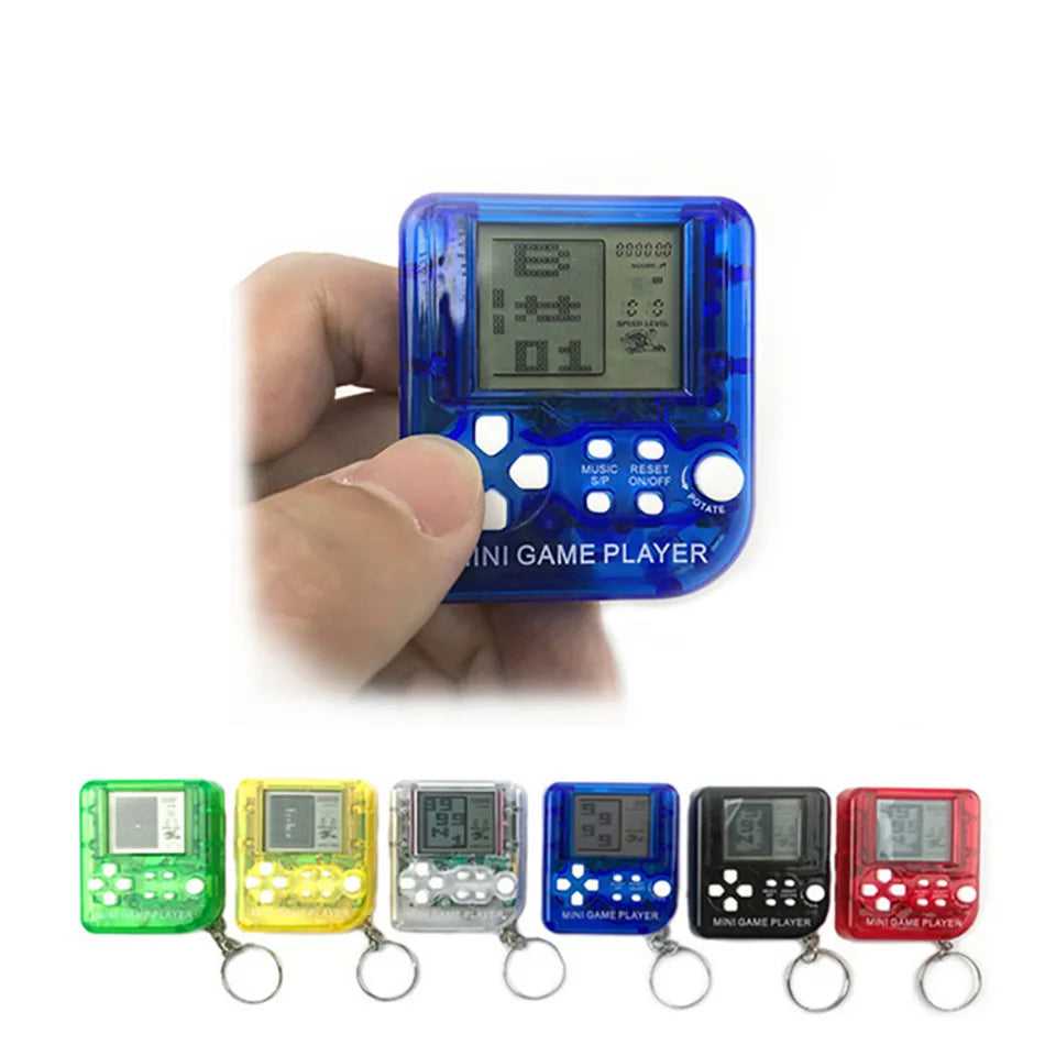 Portable Pocket Mini Classic Game Machine Keychain Children's Handheld Retro Nostalgic Game Console With Keyring Kids Toys Gift