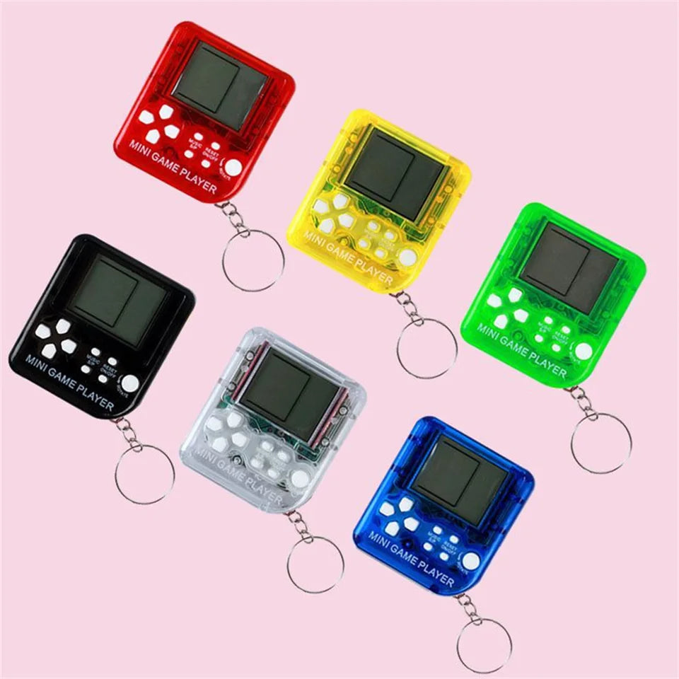 Portable Pocket Mini Classic Game Machine Keychain Children's Handheld Retro Nostalgic Game Console With Keyring Kids Toys Gift